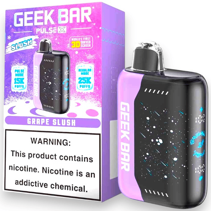 GEEK BAR PULSE X 25000 5% - GRAPE SLUSH