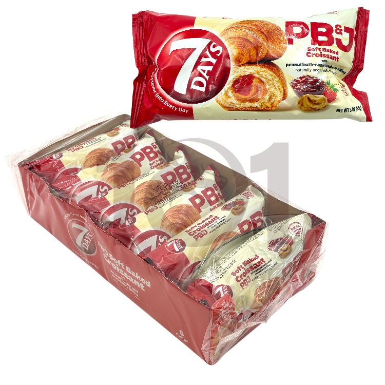 7 DAYS CROISSANT 2.65OZ PK - PEANUT BUTTER & STRAWBERRY