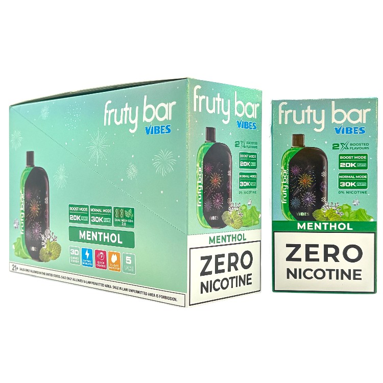 FRUTY BAR VIBES 30000 0% - MENTHOL