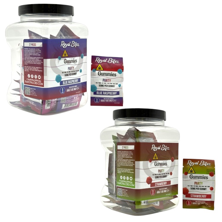 ROYAL BITEZ THCP+D9+CBG+HHC 50MG 1CT PK PARTY GUMMY
