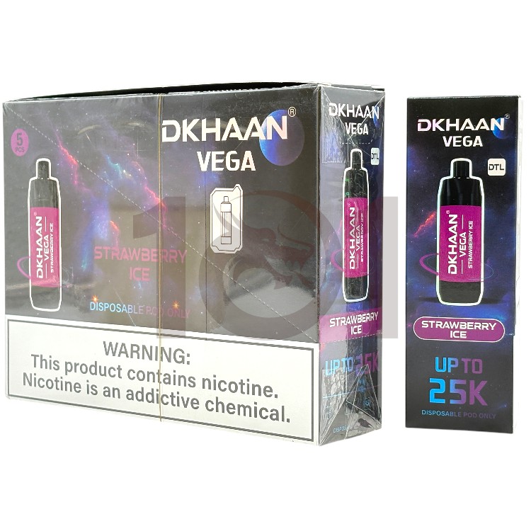 DKHAAN VEGA 25000 DTL POD 3% - STRAWBERRY ICE