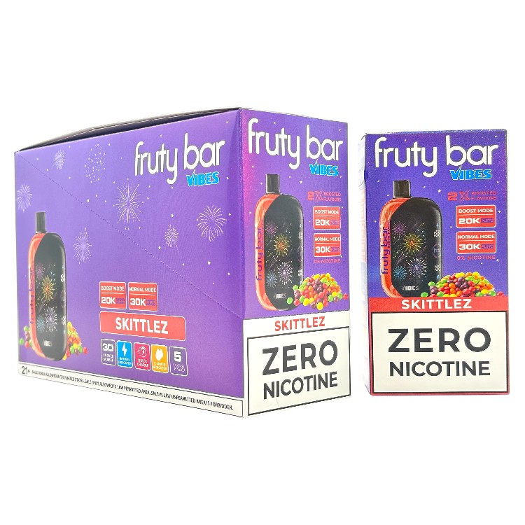 FRUTY BAR VIBES 30000 0% - SKITTLEZ