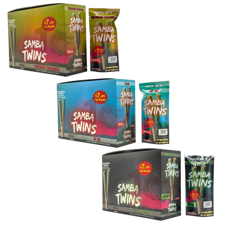 SAMBA TWINS SP 1PK/$7.99 2GM 2CT PK PREROLL
