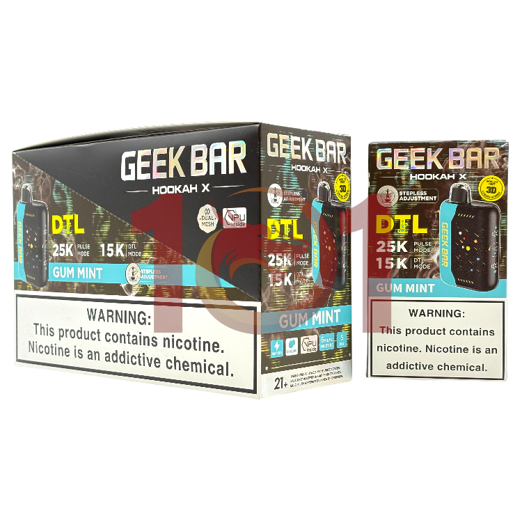 GEEK BAR HOOKAH X 25000 0.6% - GUM MINT