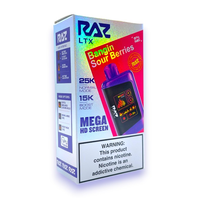 RAZ LTX 25000 5% - BANGIN SOUR BERRIES