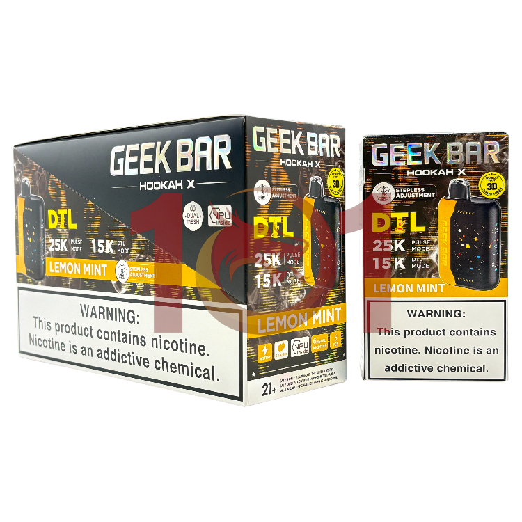 GEEK BAR HOOKAH X 25000 0.6% - LEMON MINT