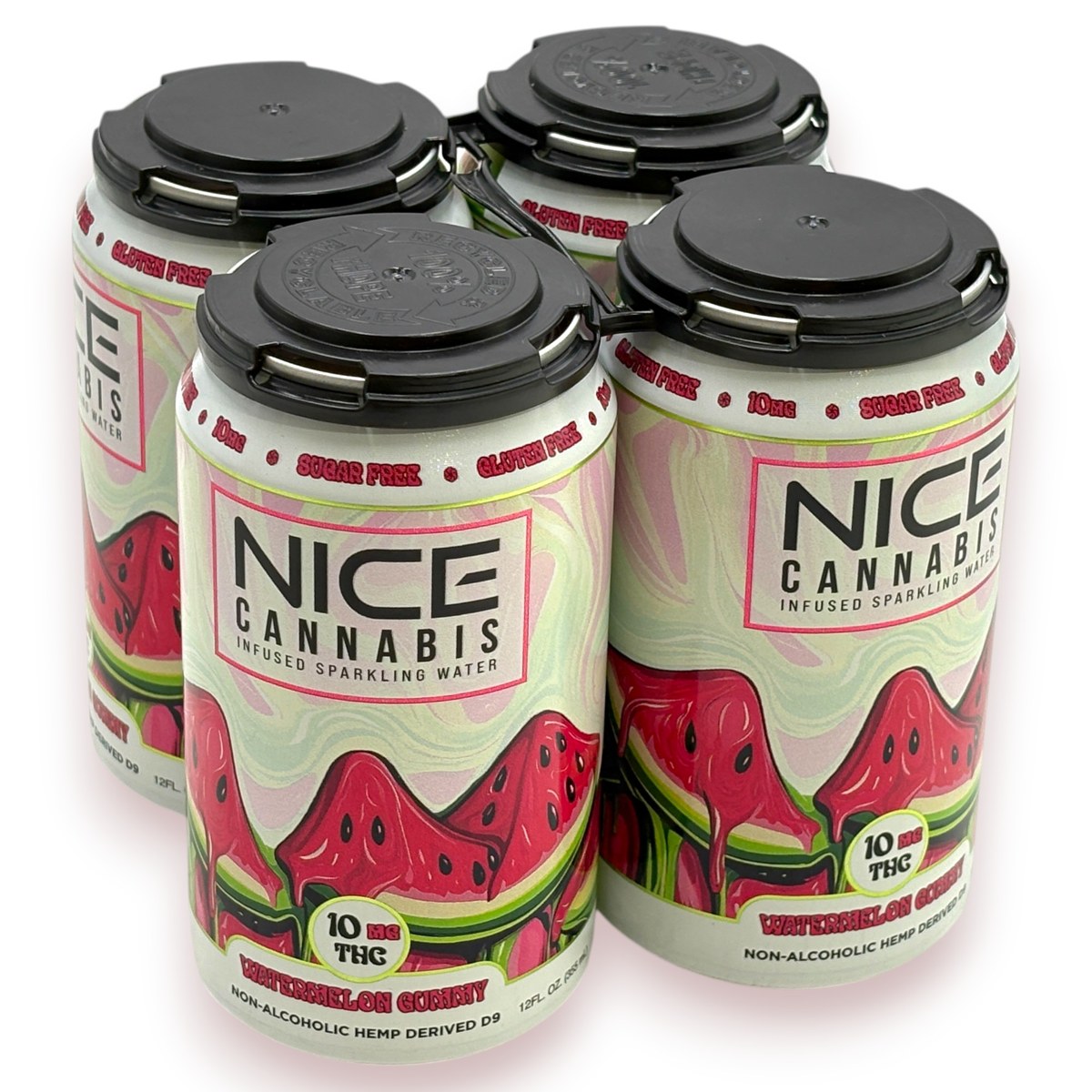 NICE CANNABIS 10MG THC DRINK 12OZ - WATERMELON GUMMY