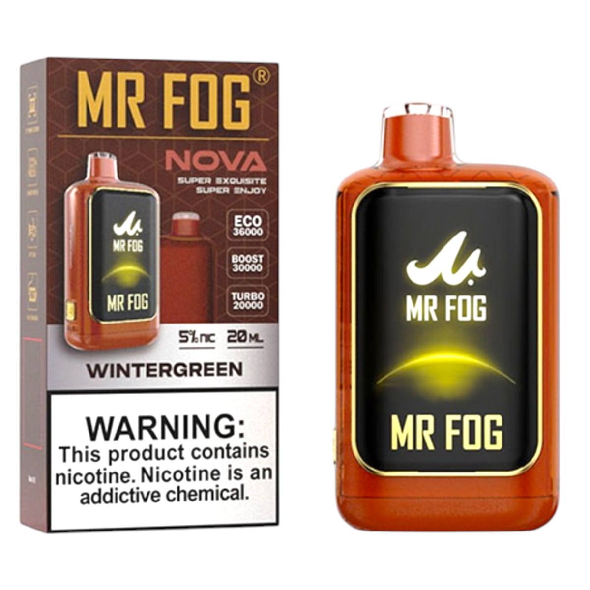 MR FOG NOVA 36000 5% - WINTERGREEN