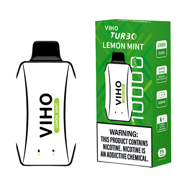 VIHO TURBO 10000 5% - LEMON MINT