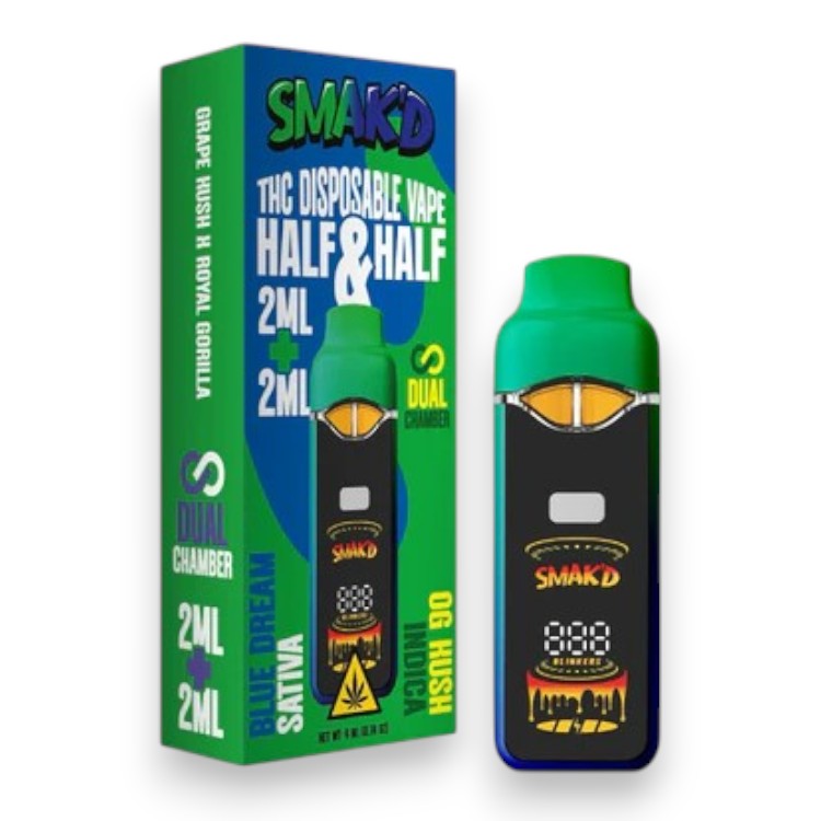 SMAK'D LR THC 4GM SATIVA+INDICA - BLUE DREAM+OG KUSH